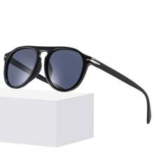 1Psc Women Sunglasses 2024 New Personalized And Glasses Popular On The Internet Fashionable Wearing And Showcasing Photos Sunglasses Plain Face Sunglasses Suitable For Life Leisure And Entertainment Ideal Gift - Grey - View 2