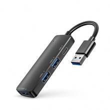USB C集線器4口分配器擴展電纜轉換器，兼容USB 2.0 / 1.2 / 1.0，支援鼠標、鍵盤、USB風扇等常用USB設備 - 黑色 - 查看 12