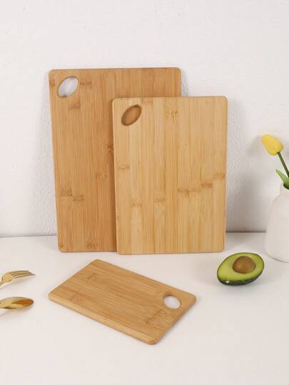 1pc/Set Bamboo Cutting Board(S) (Large, Medium, Small) Or Cheese Board, Tray, Bread Board, Fruit Board, Steak Board,Food,,Kitchen,Travel,Kitchen Items,Kitchen Tools,Kitchen Things.