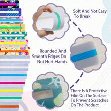 16 Piece Guided Reading Highlight Strips, Colored Overlays Bookmarks Help With Dyslexia, Reading Trackers Ruler, ADHD Tools For Reading, Teens Adults, Student Teacher Supply (Colorful) - Multicolor - View 3