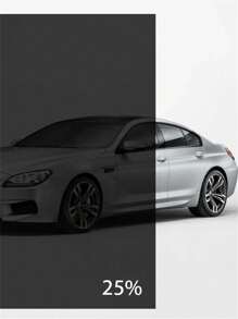 1 rollo de película de privacidad para ventanas, película autoadhesiva para ventana de vidrio de coche con VLT 5/15/25/35/50/70%, pegatinas de vidrio decorativas de vinilo opacas que bloquean el sol - Negro - Ver 48