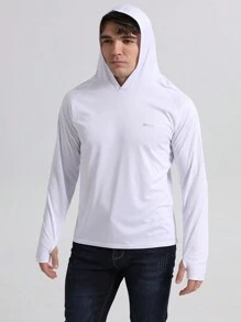 ZENGVEE Gói 3 Áo hoodie dài tay chống nắng phong cách bạn trai cho nam UPF50+ Áo chống nắng Quần áo câu cá Chống tia UV Lướt sóng Bơi lội Chạy bộ - Xanh Trắng Hồ Xanh - Xem 3