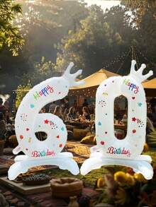 Bóng bay in hình chúc mừng sinh nhật 85cm có chân đế để trang trí tiệc, nền trắng số trang trí 0-9, cho tiệc sân vườn, sinh nhật lần thứ 18, bóng bay màu trắng với bất kỳ màu nào, sinh nhật lần thứ 10, giá đỡ bóng bay trong nhà, bong bóng sinh nhật lần thứ 20 có in hoa văn, sinh nhật lần thứ 25 Bong bóng, Bong bóng sinh nhật công chúa nhỏ vương miện trắng, Bong bóng sinh nhật lần thứ 3, Tiết lộ giới tính Bong bóng sinh nhật 1 tuổi - Trắng - Xem 8