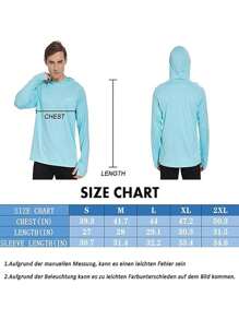 ZENGVEE Gói 3 Áo hoodie dài tay chống nắng phong cách bạn trai cho nam UPF50+ Áo chống nắng Quần áo câu cá Chống tia UV Lướt sóng Bơi lội Chạy bộ - Xanh Trắng Hồ Xanh - Xem 9
