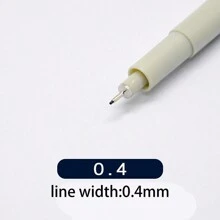 sipa 毡尖笔，单支笔或套装，适合日常学习 - 黑色 - 查看 10