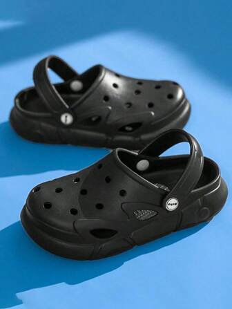 Children's Summer Clogs For Girls, Toddlers, Babies, With Soft Anti-Slip Sole, Cartoon Design, Breathable Sandals For Boys, Open Toes