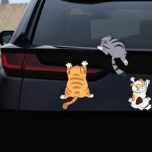 Cute Cat Car Sticker - A Must-Have For Cat Lovers - Multicolor - View 5
