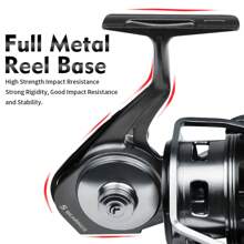 Spinning Reel Fishing Reels - Full Metal Fishing Reel Aluminum Spool Ocean Big Game Carp Saltwater Fishing Spinning Reels 2000-6000 - 深灰色 - 查看 6