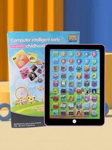Christmas Decoration Children's English Learning Tablet With Touch & Sound Function Early Education Toy Letter Recognition Reading Toy Gift For Boys And Girls - Pink - View 1