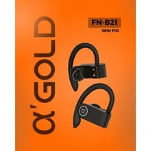 Fone De Ouvido Sport Orelhas Penduradas Bluetooth 5.3 IPX5 A'GOLD FN-B21 - Preto - Visão 2