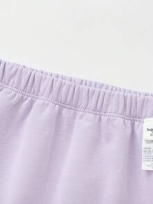 Balabala 婴儿裤子，婴幼儿男童长裤，男童运动裤，女童休闲裤，新款春装 - 紫色 - 查看 3