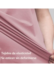 Uniformes  femeninos, batas blancas largas, uniformes de laboratorio - Rosa - Ver 7