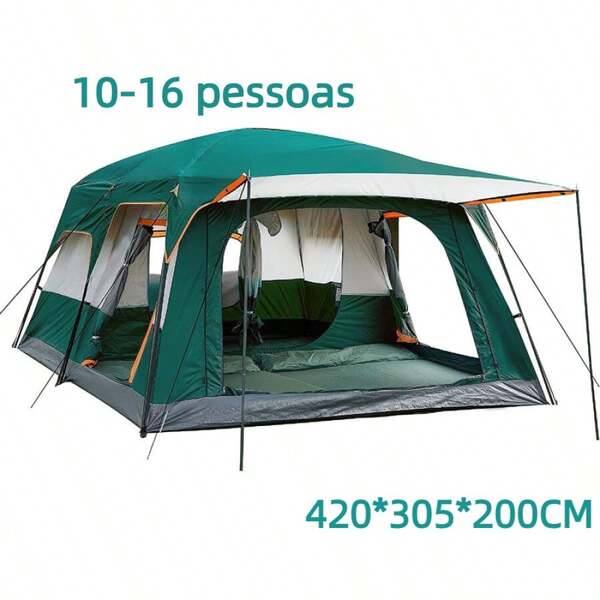 Barraca Camping Acampamento 10-16 Pessoas Grande Varanda