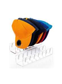 Acrylic Hat Stand And Wig Display Rack,Clear Hat Stands For Display, Adjustable Height Hat Holder, Square Barbell Base Display, Hat Rack Stand For Display Jewelry Watch Helmets  Baseball Cap Stand (Transparent)  Decorations   Autumn Decor Festival Decor Room Decor Home Decor Fall Decor Bedroom Decor