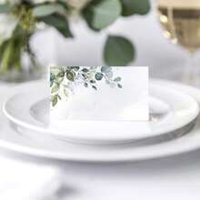 25 piezas de tarjetas de ubicación de boda elegantes - etiquetas de asientos personalizables para bodas y cenas - etiquetas de calidad premium con diseño elegante para decoraciones de mesa de escritura fácil para la ubicación de la mesa para fiestas de boda y buffet - Blanco - Ver 7