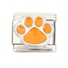 1pc Dog Paw Group 1 Italy Style Stainless Steel Charm Bracelet Component Cute And Detachable Suitable For DIY Making For Pet Enthusiasts - Paw - View 6