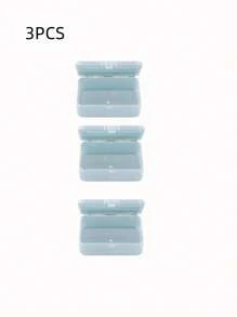 1/3pcs Rectangular Transparent Storage Box