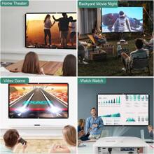 Projector Screen, 120 Inch Portable Projector Screen Indoor Outdoor Projection Screen 16:9 4K HD Wrinkle-Free Foldable Movie Screen For Backyard, Double Sided Projection For Home Theater - White - View 8