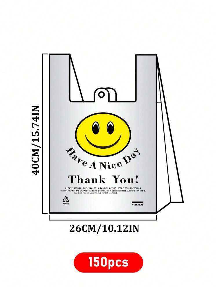 100 件/150 件，2/3 套，礼品包装袋中的塑料袋 - 食品包装袋中的塑料袋 - 垃圾袋中的塑料袋 - 塑料袋 - 礼品袋塑料 - 食品用塑料袋 - 购物袋塑料 - 珠宝用塑料袋 - 大号塑料袋 - 饮料用塑料袋 - 迷你袋塑料 - 谢谢塑料袋 - 商务用塑料袋 - 散装塑料袋 - 大型购物袋塑料 - 大号塑料袋 - 旅行袋塑料 - 简易塑料袋 - 甜点用塑料袋 - 漂亮的塑料袋，回到学校 - 黃色微笑 - 查看 14