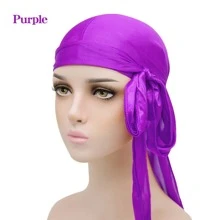 1pc Outdoor Fashionable Satin Soft & Breathable Unisex Durag - Multicolor - View 7