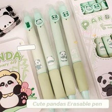 4 Pcs The Highly Attractive Cartoon Pattern Can Be Erased And Pressed With A Gel Pen, And Students Use The Pen - Multicolor - View 5