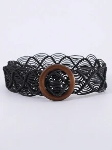 1 件女士手工波西米亚镂空蜡绳编织装饰腰带，适合秋季、秋季、万圣节 - A - 查看 16