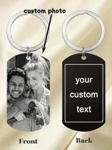 1 Pc Custom Photo Keychain, Double-Sided/Single Side Picture Key Ring, Customizable Metal Keychain For Women And Men, Unique Gift For Couples And Loved Ones ,Engraved,Stainless Fashionable,Vintage,Cute,Adorable,Contracted,Stylish,Unisex,Casual,Cuties Custom,Personalized,Unique,Customized Ideal Gifts For Him Her,Boyfriend,Girlfriend,Family,Friends,Pets,Grandparents,Children For Graduation,For Weddings,For Christmas,For Winter,For Fall/Autumn,For Holiday Finds,Winter Fashion,Christmas Gift,Christmas Decorations,Personalized Christmas Ornaments,Personalized Gifts For Women/Men,Personalized/Customized Keychain,Christmas Accessories,Customized Keychains & Accessories,Easy Comfort, ,Colorful,Cute,Adorable,Funny,Kawaii,Y2K,Stylish,Unisex,Casual,Custom,Personalized,Unique,Customized,Ideal Gifts For Him,Ideal Gifts For Her,Her,Boyfriend,Girlfriend,Family,Friends