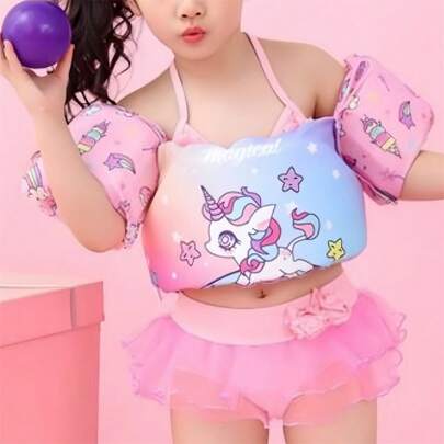 1pc Inflatable Arm Floats, Buoyancy Vest, Swim Rings, Life Jacket Arm Bands, Swimming Training Gear (This Product Has Asymmetrical Patterns Due To The Large Fabric Production, Which Is Normal And Not A Defective Item) (Style Sent Randomly)