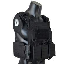 Quick Release Training Vest With Side Cummerbund Pouches And Triple Front Pouch - Black - View 6