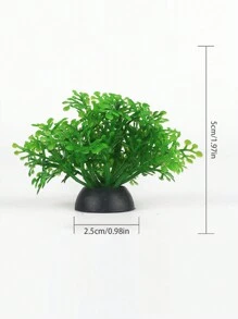 1 件装水族箱装饰人造植物套装适用于鱼缸水下世界景观，高品质假水植物装饰（底色随机），适用于水族箱和鱼缸装饰