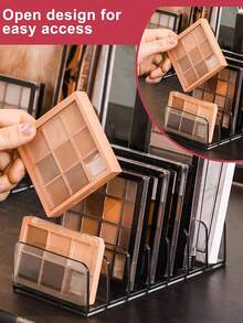 1入太空節省型優雅化妝品收納盒：透明輕量級調色盤架，可放桌面/抽屜 - 美容愛好者理想禮物