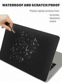 1 Carbon Fiber Notebook Skin Patch Is Suitable For 15-Inch Notebook Computer And Office Use