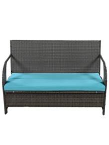 Outdoor Loveseat And Convertible To Four Seats And A Table,Suitable For Gardens And Lawns