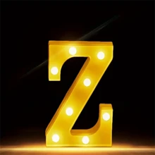 1 件大号数字字母灯、LED 灯、发光数字夜灯、婚礼情人节生日派对圣诞节家庭酒吧派对装饰装饰灯、万圣节、圣诞节 - 多款顏色 - 查看 32