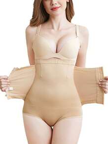 Panty Faja Calzon Levanta Pompa Doble Compresión Moldea - Albaricoque - Ver 2