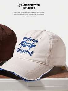 Một Nam Động Vật Thêu Chữ Mũ Bóng Chày Kem Chống Nắng Hat Thể Hiện Khuôn Mặt Bé Gái Mũ Mùa Hè Ngoài Trời Sinh Viên Mũ Bóng Chày - A - Xem 5