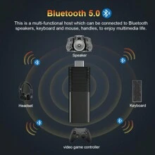 1pc,I96 D1 TV Stick,With  [2GB RAM+16GB ROM],Ultra 4K UHD ATV 2.4G 5G WiFi Voice Remote Control Assistant Build In Powered By Android ATV Plug-In Smart TV,For Android TV Stick , 4K HD Streaming Device For TV And Projector - Black - View 7