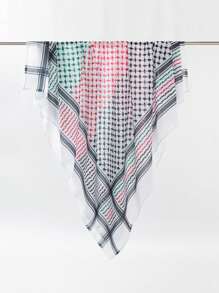 1pc Arabic Headscarf With Headband, New Unisex Desert, Dubai Tourism Retro Style, Turban Head Wrap - Multicolor - View 7