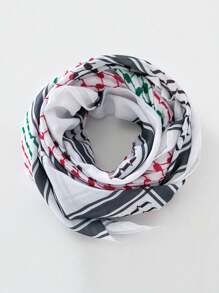 1pc Arabic Headscarf With Headband, New Unisex Desert, Dubai Tourism Retro Style, Turban Head Wrap - Multicolor - View 5