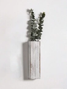 木质壁挂式花盆，适用于卧室、客厅、现代农舍风格，木质口袋壁挂花瓶，可放置干花和人造植物，家居装饰，房间装饰，墙面装饰礼品，生日和毕业礼物 - 彩色 - 查看 14