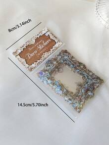 10 Tờ/Gói Vintage Khung Cắt Dán Thú Cưng Dán DIY Nhật Ký Rác Tạp Chí Trang Trí Làm Thiệp Dán Album Thêu Sò - Nhiều màu - Xem 2