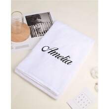 个性化浴巾、绣花毛巾、字母浴巾、浴巾、印有名字的毛巾、个性化方形毛巾、个性化浴室毛巾、绣花毛巾、字母毛巾 美容院、酒店运动、家居必需品、毛巾、护肤品用浴巾 - 多色 - 查看 2