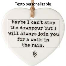 1 Piece Ceramic Hanging Tag, Best Friend Gift, Ceramic Heart-Shaped Souvenir Craft, Friendship Gift, Hanging Tag For Best Friend/Sister, Wall Door Decor