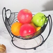 北歐創意水果籃零食收納籃個性化家居水果盤，桌面零食收納容器 - 彩色 - 查看 6