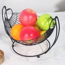 北歐創意水果籃零食收納籃個性化家居水果盤，桌面零食收納容器 - 彩色 - 查看 3