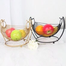 北歐創意水果籃零食收納籃個性化家居水果盤，桌面零食收納容器 - 彩色 - 查看 4