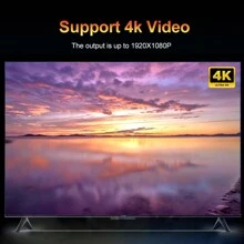 1pc,I96 D1 TV Stick,With  [2GB RAM+16GB ROM],Ultra 4K UHD ATV 2.4G 5G WiFi Voice Remote Control Assistant Build In Powered By Android ATV Plug-In Smart TV,For Android TV Stick , 4K HD Streaming Device For TV And Projector - Black - View 9