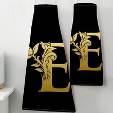 1pc 3D Pattern Linen Apron With Letters F, D, E, G For Kitchen Cooking Home Use,Food,,Kitchen,Travel,Kitchen Items,Kitchen Tools,Kitchen Things. - Multicolor - View 7