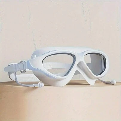 1pc Unisex Adult Swim Goggles - Sealed Waterproof And Anti-Fog Enhanced - Wide Angle Clear Vision Big Frame Glasses - Premium Professional Quality For Men And Women, Beach Essentials, Beach Accessories, Pool Float