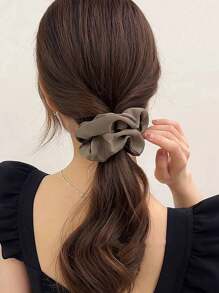 5pcs Vintage Elegant Satin Hair Scrunchies For Women, Suitable For Tying Hair And As Hair Accessories,SchoolHair Tiesscrunchy Hair Ties